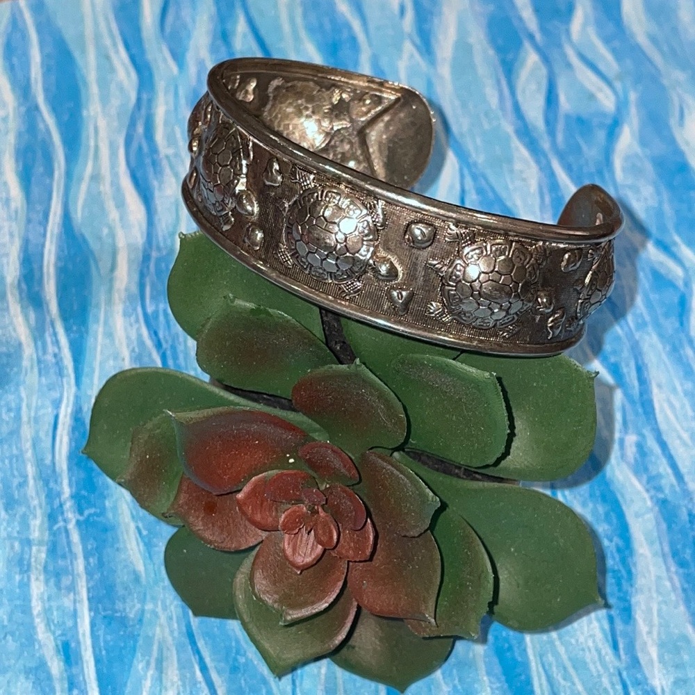Silver Turtle Bracelet